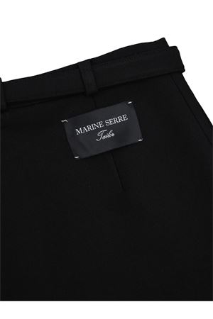 Minigonna con stampa lunare e cintura MARINE SERRE | WSK131ACWOV0091BK99